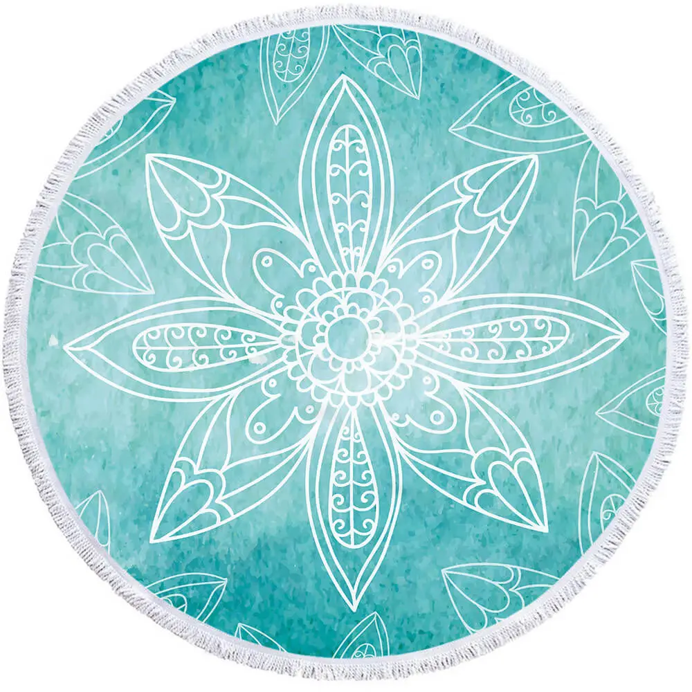 Custom round beach towel 10 Custom round beach towel - Image 10