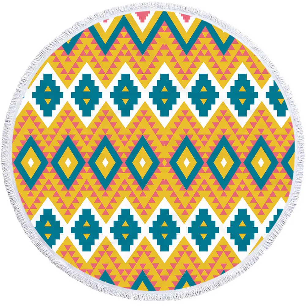 Custom round beach towel 5 Custom round beach towel - Image 5