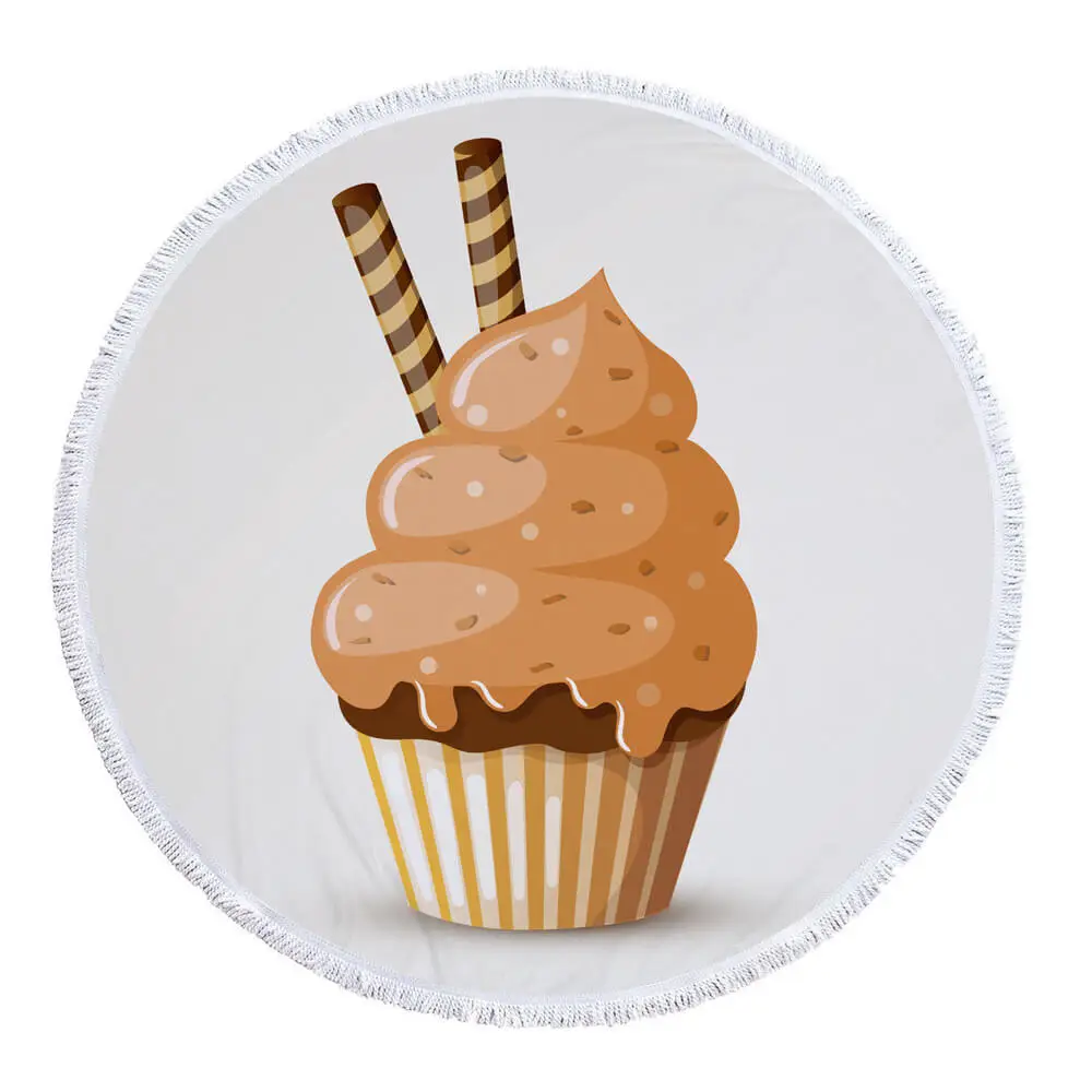 Candy Cake Macaron Food Inexpensive Round Beach Towel 20 Candy Cake Macaron Food Inexpensive Round Beach Towel - Image 20