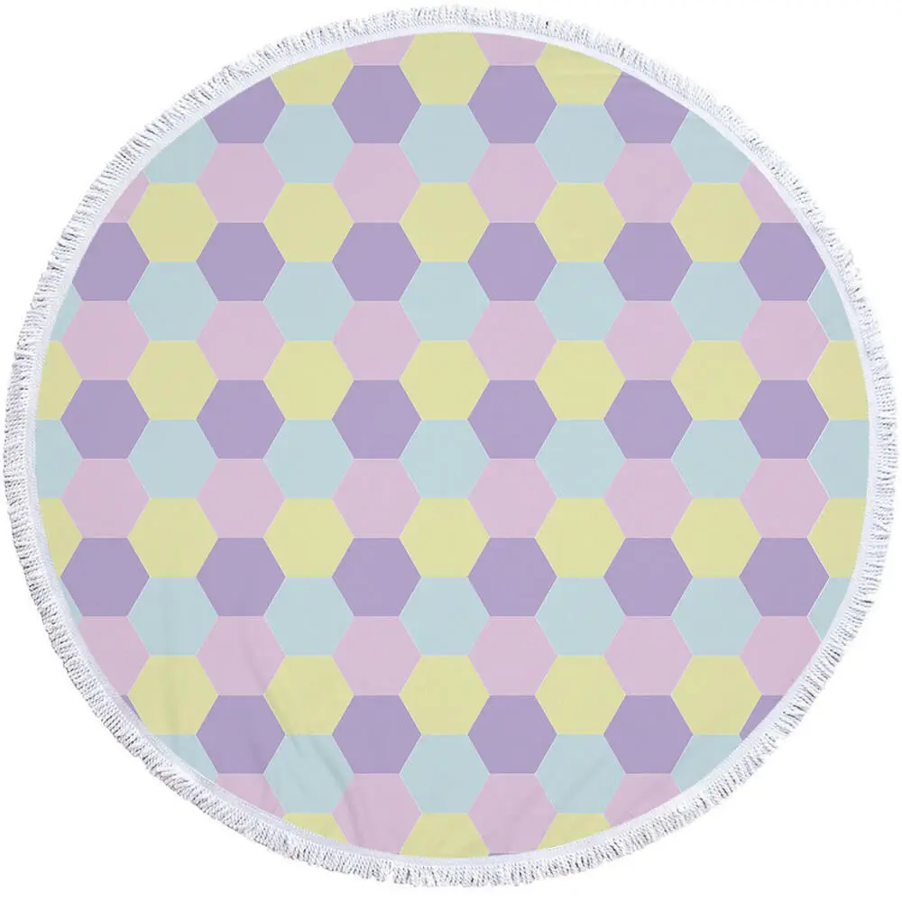 Candy Cake Macaron Food Inexpensive Round Beach Towel 12 Candy Cake Macaron Food Inexpensive Round Beach Towel - Image 12